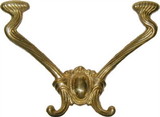 D. Lawless Hardware Victorian Style Double Coat Hook Cast Brass
