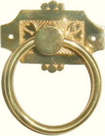 D. Lawless Hardware 1-3/4" Victorian Eastlake Ring Pull Cast Brass