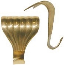 D. Lawless Hardware Scalloped Stamped Brass Victorian Picture Moulding Hook
