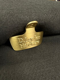D. Lawless Hardware Wall Mount Bottle Opener Old-Timey Brushed Satin Brass