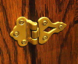D. Lawless Hardware Single Solid Brass Ice Box Hinge - Offset  3/8