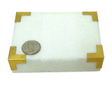 D. Lawless Hardware Solid Brass Decorative Corner Protectors - Set of 4 -  22 X 8.5mm