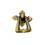 D. Lawless Hardware Solid Brass Antique Brass Finish Drop Pull 3 1/3" x 2"