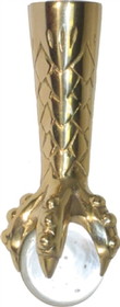 D. Lawless Hardware Victorian Clawfoot with Glass Ball Cast Brass