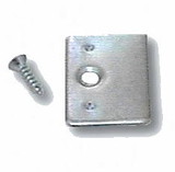 Liberty Hardware Steel Strike Plate & Screw for Magnetic Catches - 1 3/16"