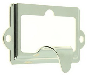 D. Lawless Hardware Nickel Plated Cabinet Label Holder w/ Finger Pull - 2 1/2" (1300)