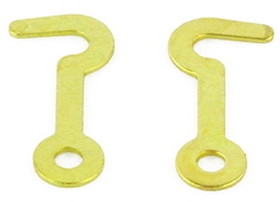 D. Lawless Hardware 1-3/8"  Box Hook Latch - BAG OF 4 - Brass Plated C1478-1534BP4P