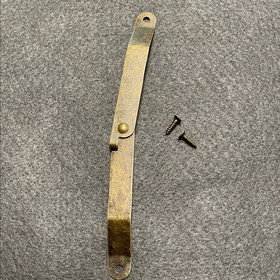 D. Lawless Hardware Lid Support Antique Brass w/ Screws