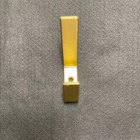 D. Lawless Hardware Flat Steel Hook W/Nib Satin Brass