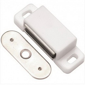 D. Lawless Hardware White Magnetic Catch with Screws DL-C617-WTSTSC