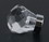 D. Lawless Hardware 1-1/8" Diamond Acrylic Knob With Chrome Solid Brass Base