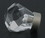 D. Lawless Hardware 1-1/8" Diamond Acrylic Knob With Satin Nickel Base