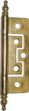 D. Lawless Hardware No Mortise Brass Plated Steel Hinge