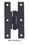 Liberty Hardware "H" Hinge Single Black 3" For Flush Doors  DL-H530-3-MBK