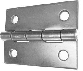 D. Lawless Hardware Pair 2" x 1-1/2" Zinc Plated Butt Hinges with Screws H537D-200ZPPACK