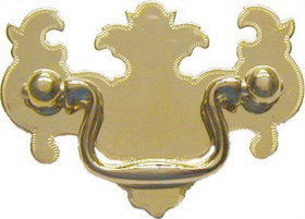 D. Lawless Hardware 2" Chipppendale Style Batwing Pull Stamped Brass