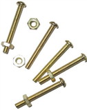 D. Lawless Hardware (50 Pack) Brass Plated Steel Slotted Round Head Bolt with Nut