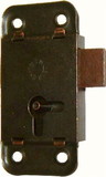 D. Lawless Hardware Medium Flush Mount Lock with Statuary Bronze Finish