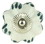 D. Lawless Hardware 1-3/4" Ceramic Knob White with Green Leaves
