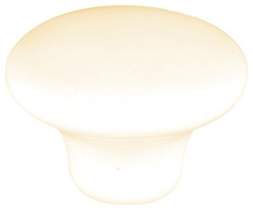 D. Lawless Hardware 1-1/2" Unglazed Pre-Fired Ceramic Knob For Painting Flatter Top