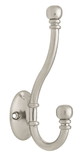 Liberty Hardware Ball End Two Prong Coat Hook 5 1/8