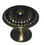 D. Lawless Hardware 3/4" Small Ornate Knob Brushed Antique Brass