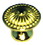 D. Lawless Hardware 3/4" Small Ornate Knob Brass Plated