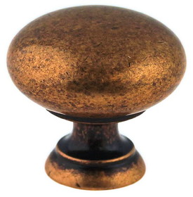 D. Lawless Hardware 1-1/4" Country Store Round Knob Antique Copper