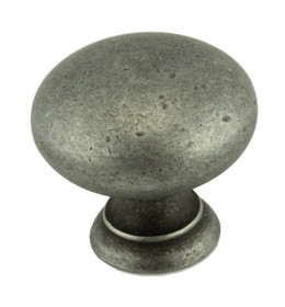 D. Lawless Hardware 1-1/4" Country Store Knob Antique Pewter