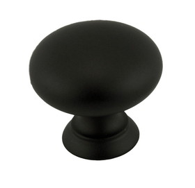 D. Lawless Hardware 1-1/4" Country Store Knob Flat Black