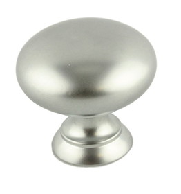 D. Lawless Hardware 1-1/4" Classic Country Store Knob Matte Chrome