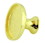 D. Lawless Hardware Knob Base for Glass Cabochon - 29.75mm Inside Polished Brass Finish