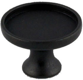 D. Lawless Hardware Knob Base for Glass Cabochon - 29.75mm Inside Oil Rubbed Bronze