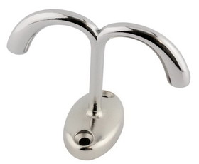 D. Lawless Hardware Under Shelf - Under Counter Hook Polished Chrome P8043-CP