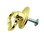 D. Lawless Hardware 1" Classic Style Small Ring Pull Polished Brass
