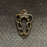 D. Lawless Hardware Manor House Keyhole Antique Brass 1 1/2