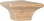 D. Lawless Hardware 1-1/4" Mission Style Square Oak Wood Knob