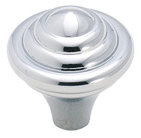 Amerock (25-Pack) 1-1/4" Abstractions Round Knob Polished Chrome
