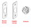 Copper Creek Hardware Privacy Door Set - Egg Style - Satin Stainless - E Series - EK2030