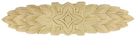 D. Lawless Hardware 11-3/4" Birch Layered Leaves with Diamond Flower Center Applique