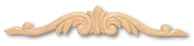 D. Lawless Hardware 9-15/16" x 1-5/8" Birch Wood Decorative Crown Applique