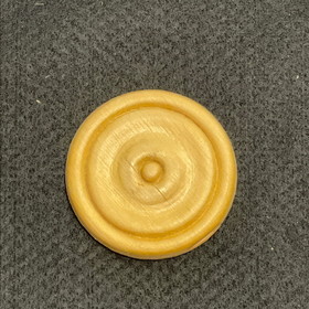 D. Lawless Hardware 2-9/16" Round Birch Wood Medallion