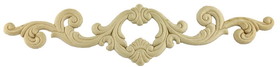 D. Lawless Hardware 16" X 3-3/4" Large Brich Wood Scroll Applique with Cameo