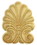 D. Lawless Hardware 2-1/8" X 1-5/8" Birch Wood Small Plume Applique