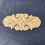 D. Lawless Hardware 5-1/2" x 2-7/8" Birch Wood Scrolled Plume Applique