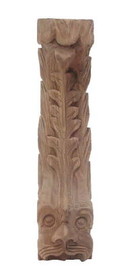 D. Lawless Hardware Wood Carving - Classical Design - Base 2" wide x 9" tall x 2-7/8" deep