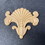 D. Lawless Hardware 3-15/16" x 4-1/4" Maple Wood Shell Applique