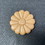 D. Lawless Hardware 2-5/8" Small Maple Wood Daisy Medallion