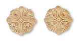 D. Lawless Hardware Pair Carved Wooden Medallions 3
