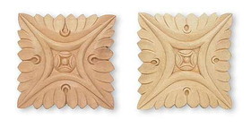 D. Lawless Hardware Large Pair 5" X 5" Carved Medallions